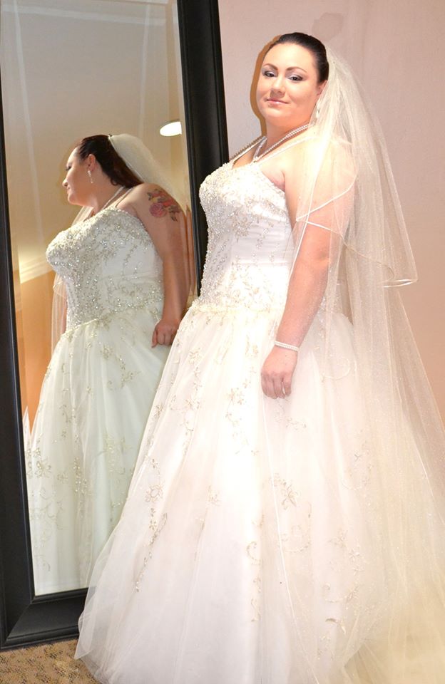 Saleena's Sparkly Tulle Ballgown Wedding Dress Strut