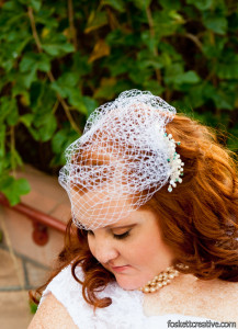 birdcage wedding veil
