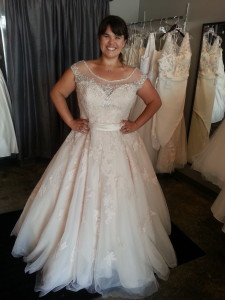 plus size ballgown wedding dress