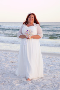 plus size beach wedding dress
