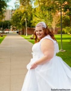 plus size wedding dress with straps