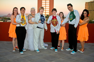 super hero wedding party