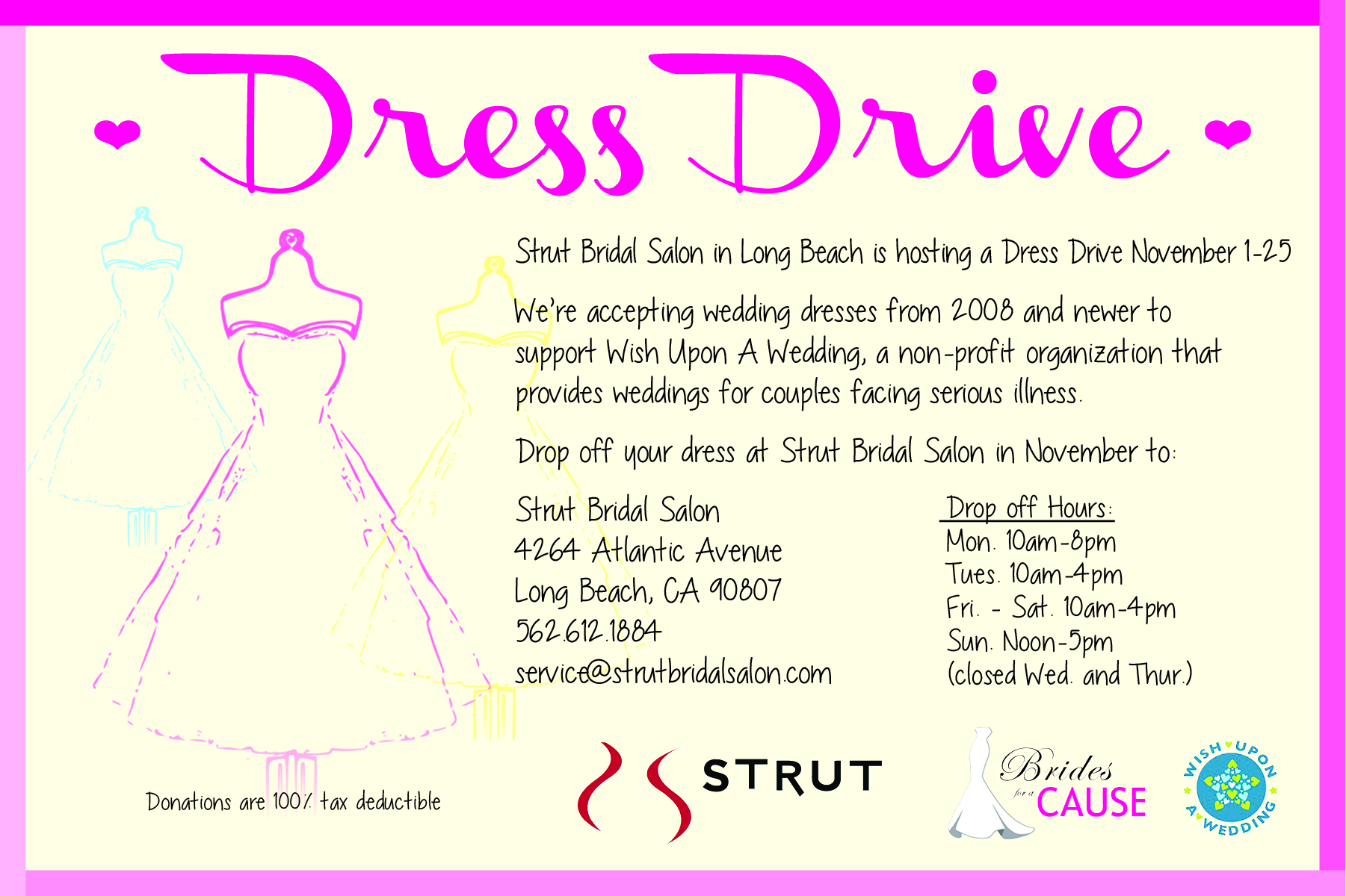 Los Angeles Wedding Dress Donation Drive