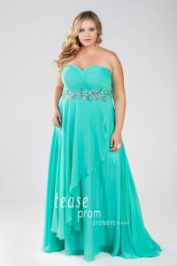 PLUS SIZE PROM GOWN