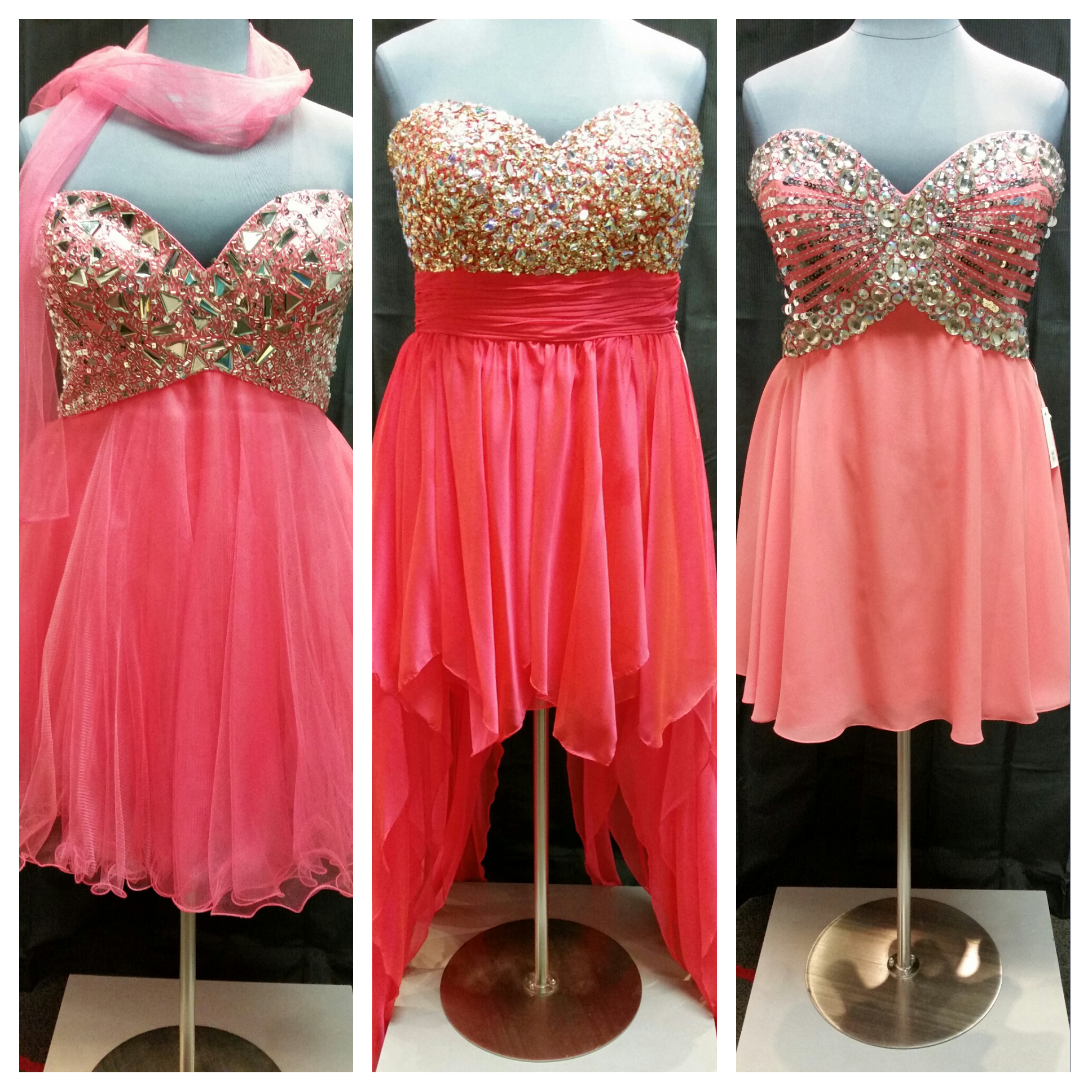 Short and Sassy Coral Plus Size Prom Dresses
