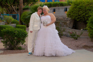 plus size ruffle wedding dress