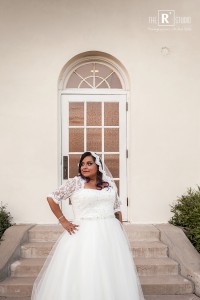 plus size tulle ballgown wedding dress