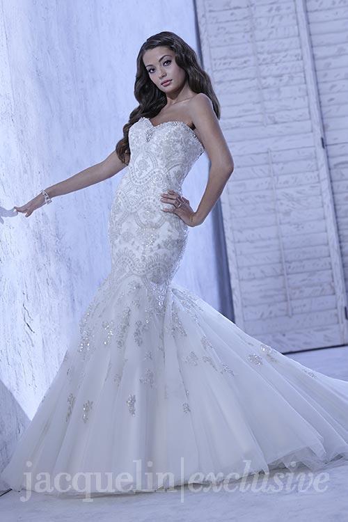 mermaid sparkle wedding dress