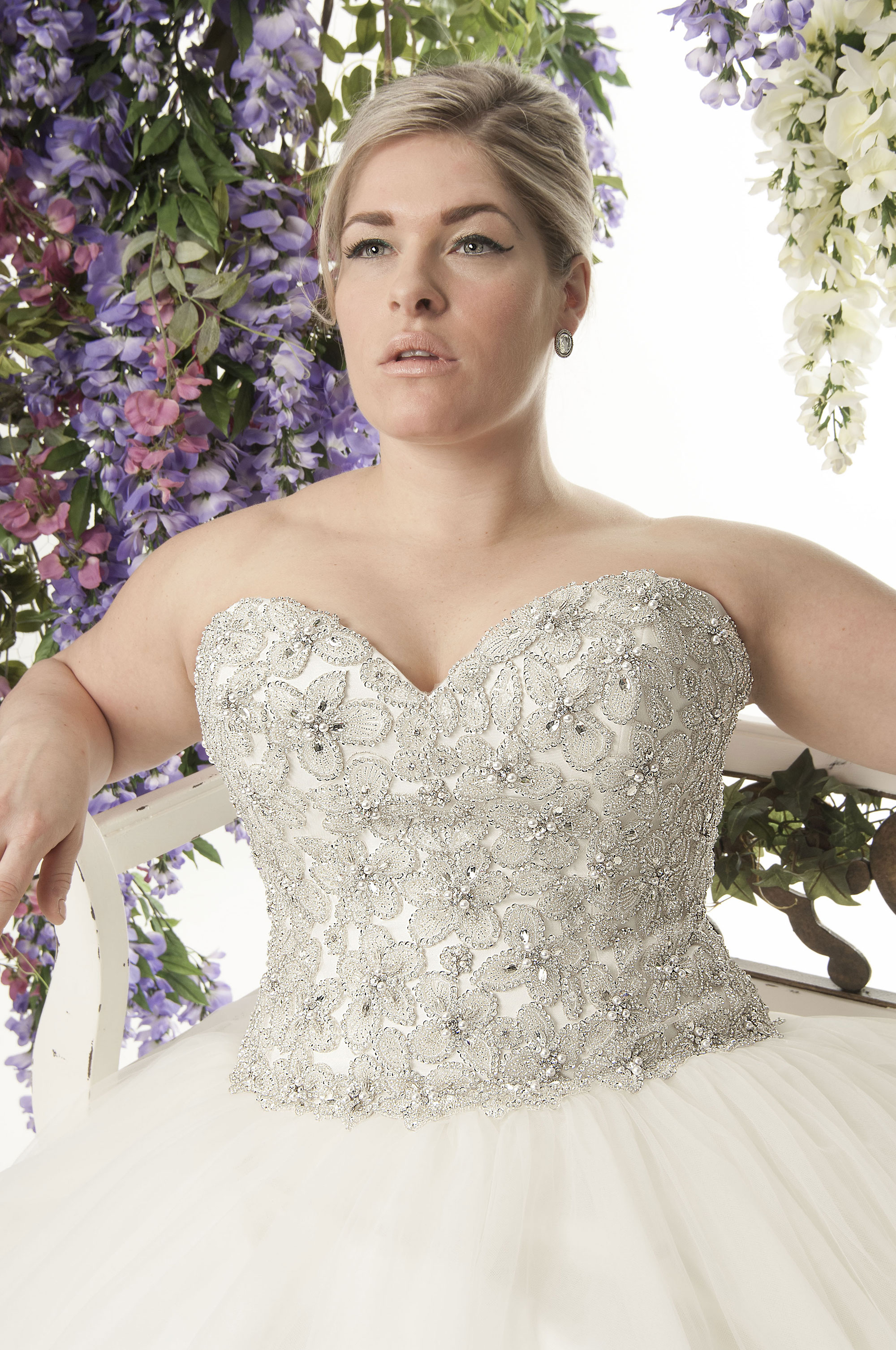 plus size bling wedding dresses