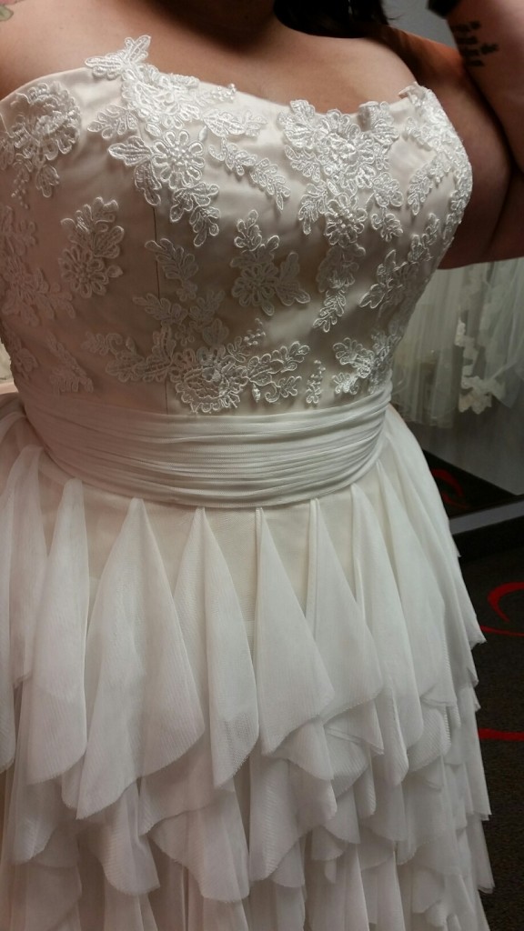 layered skirt wedding dress