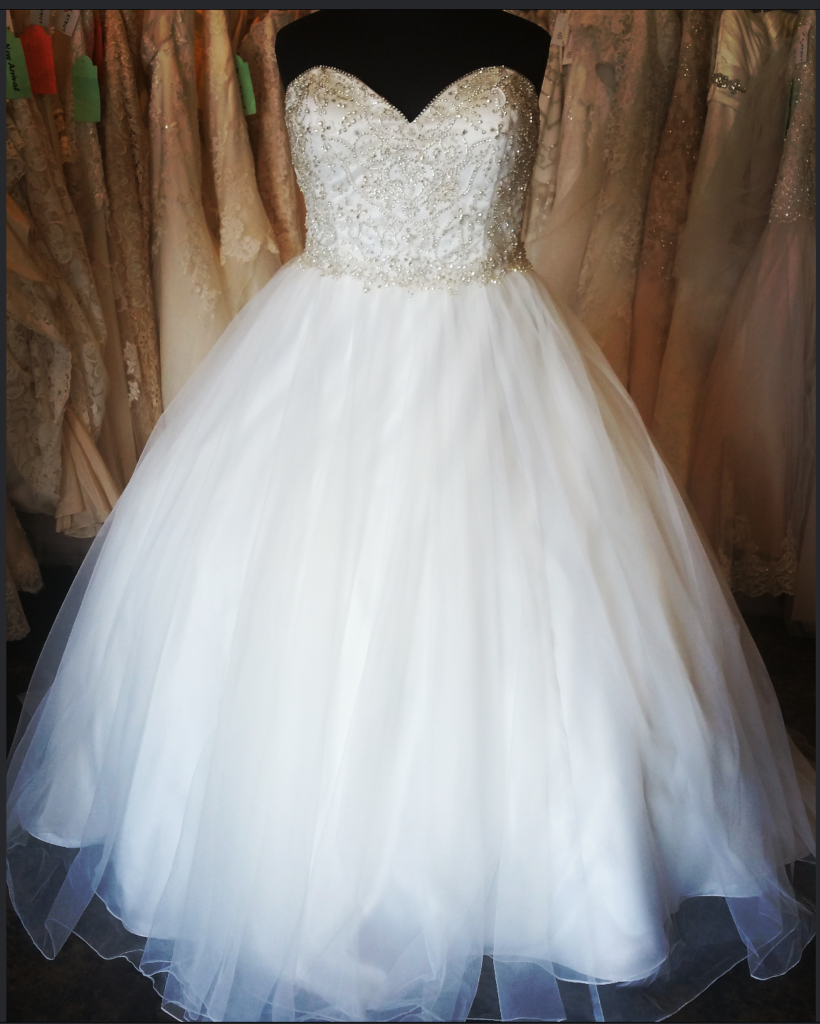 plus size sparkle wedding dress