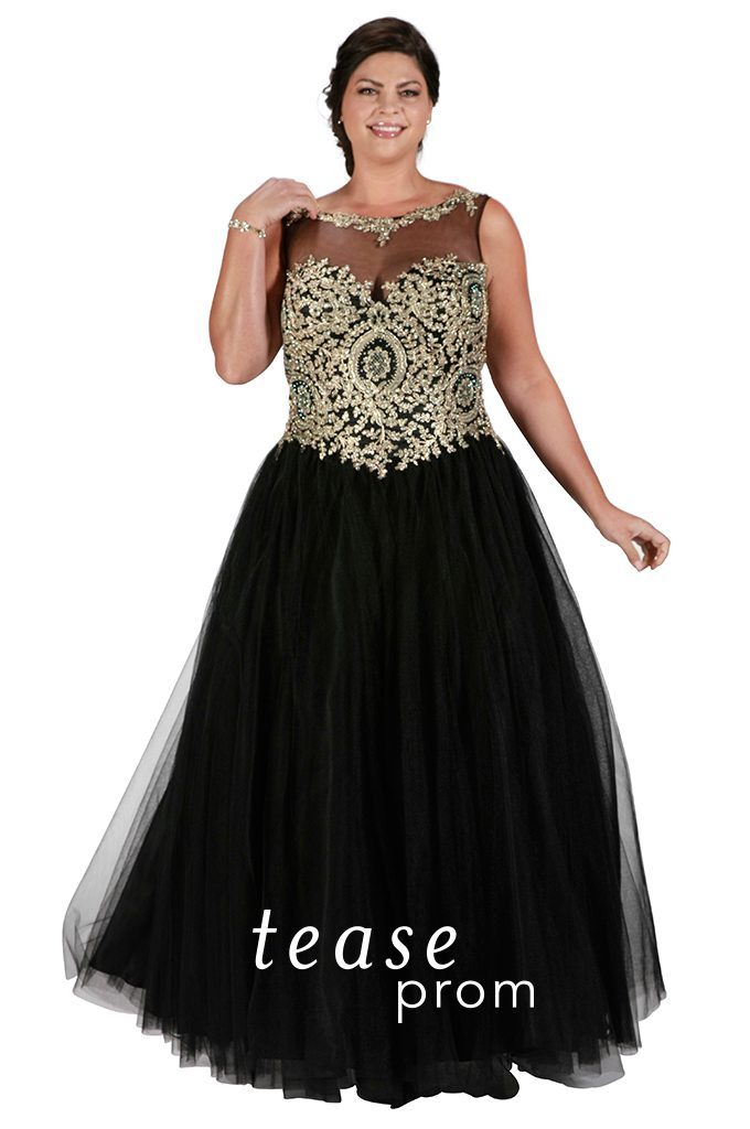 plus size prom gowns near me