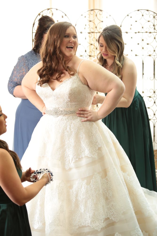 Jacque’s Lace and Horsehair Wedding Dress