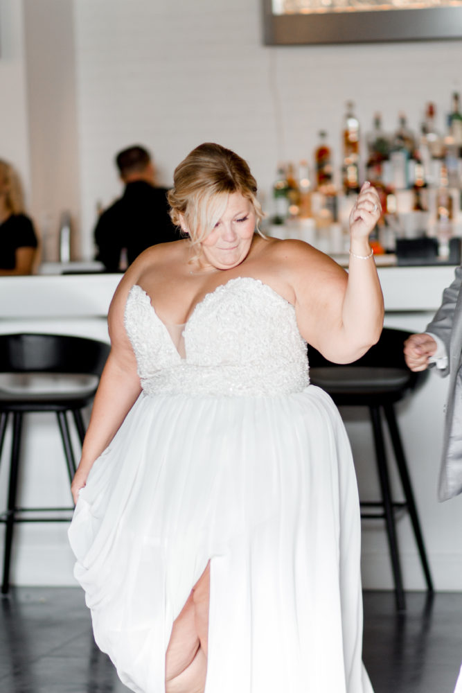 aline plus size short wedding dresses