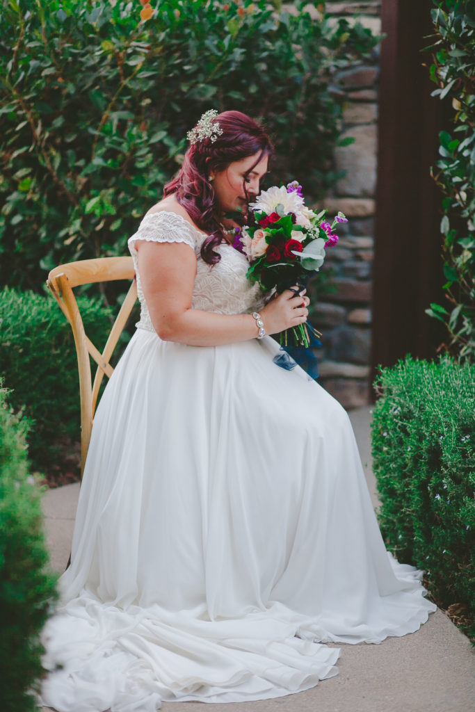 plus size chiffon wedding dress with cap sleeves Temecula, CA