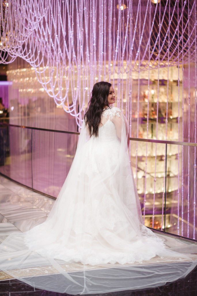 plus size wedding dress with cape