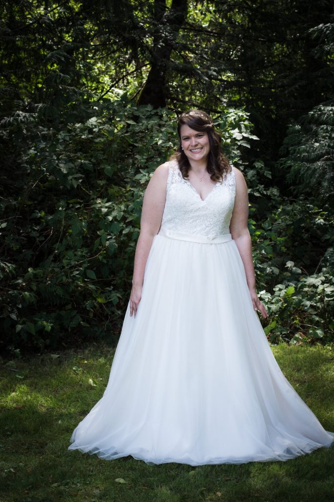 plus size aline wedding dress