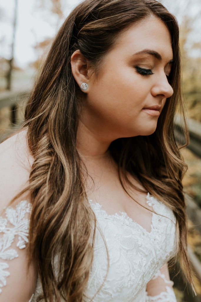 close up plus size bride