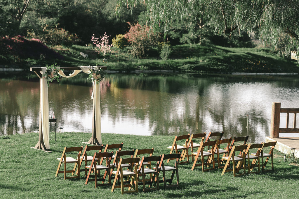 wedding ceremony site lakeside