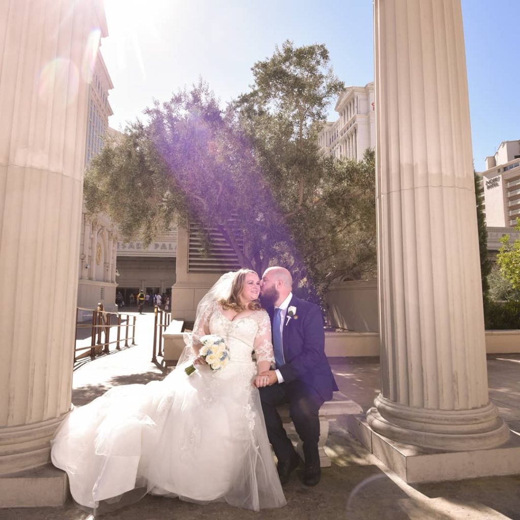 newlyweds in las vegas