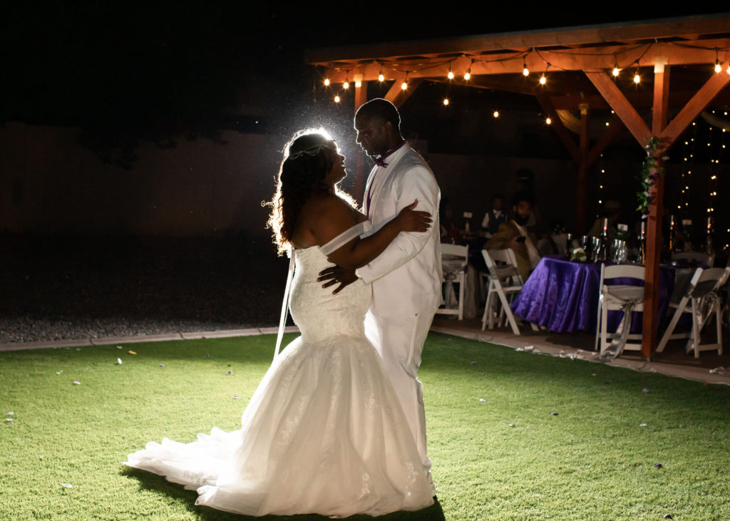 wedding first dance outside