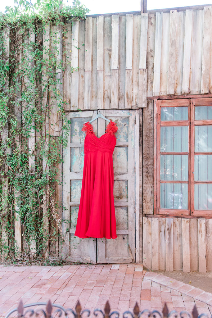 custom red wedding dress at boojum tree phoenix