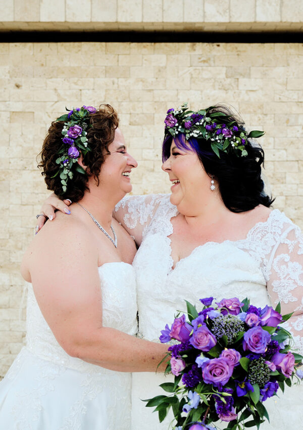 Lori and Pam – Lace Wedding Dresses from Strut