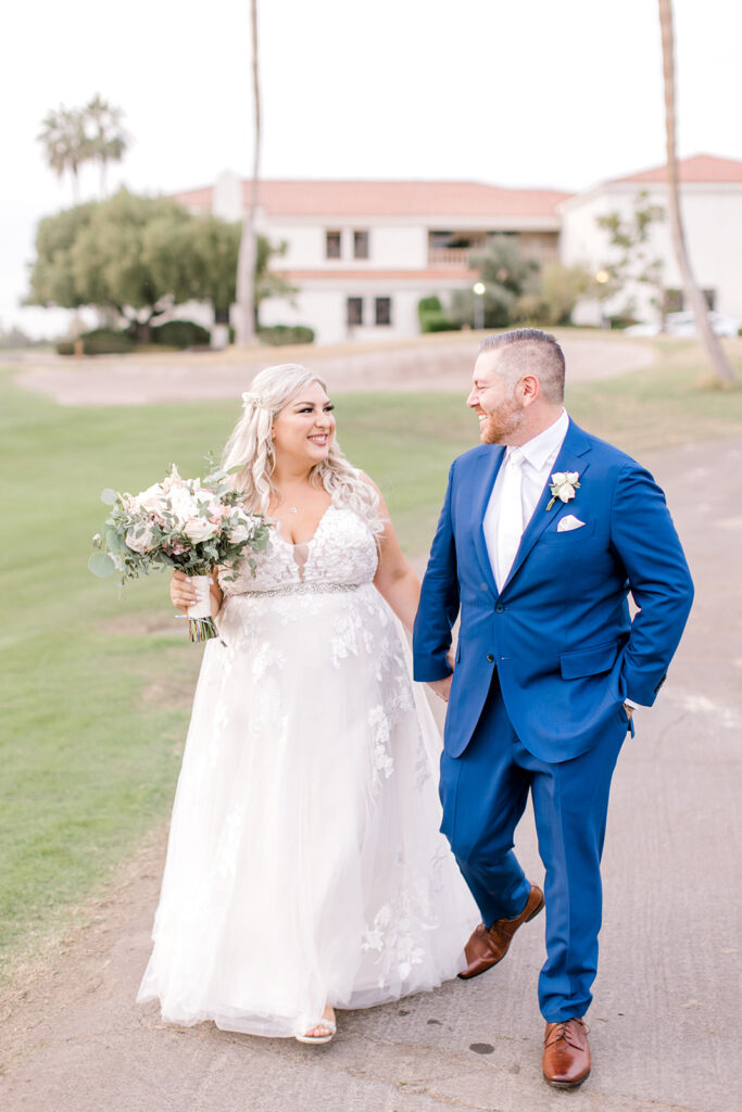 bride and groom outdoor wedding scottsdale arizona