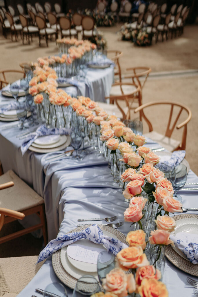 serpentine wedding table decor phoenix arizona