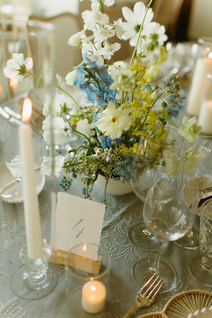 coastal wedding flower arrangement