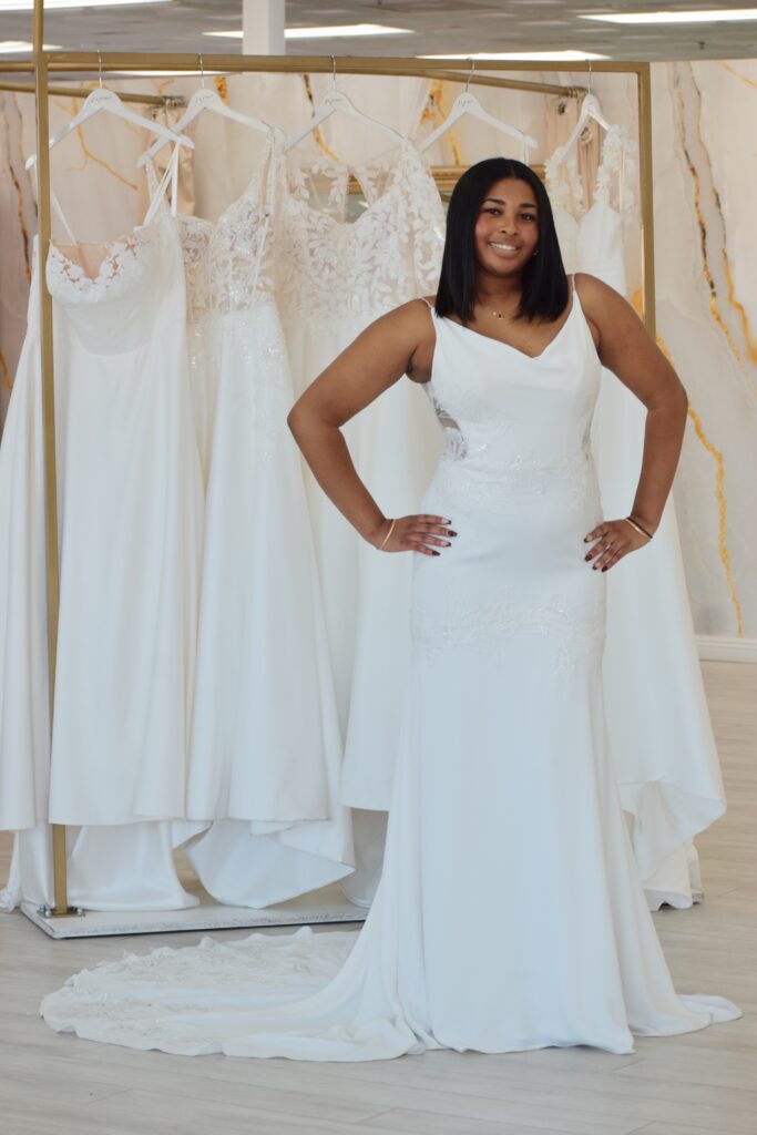 mid size crepe wedding dress under 1000 near me chandler arizona bridal store